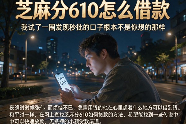 芝麻分610怎么借款，我试了一圈发现秒批的口子根本不是你想的那样