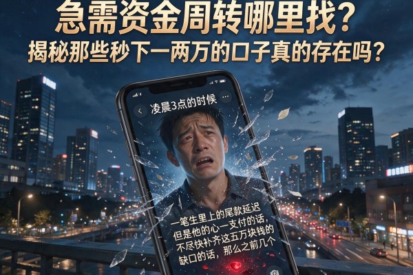 急需资金周转哪里找？揭秘那些秒下一两万的口子真的存在吗？