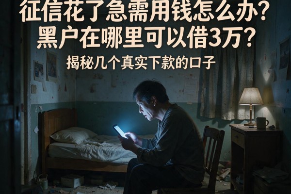 征信花了急需用钱怎么办？黑户在哪里可以借3万？揭秘几个真实下款的口子