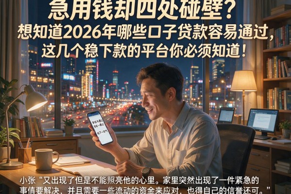 急用钱却四处碰壁？想知道2026年哪些口子贷款容易通过，这几个稳下款的平台你必须知道！