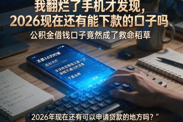 我翻烂了手机才发现，2026现在还有能下款的口子吗，公积金借钱口子竟然成了救命稻草