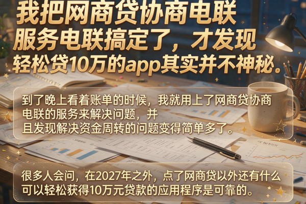 我把网商贷协商电联服务电联搞定了，才发现轻松贷10万的app其实并不神秘