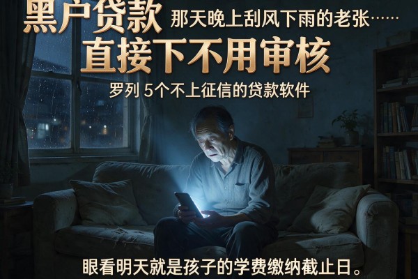 黑户贷款直接下不用审核，罗列5个不上征信的贷款软件