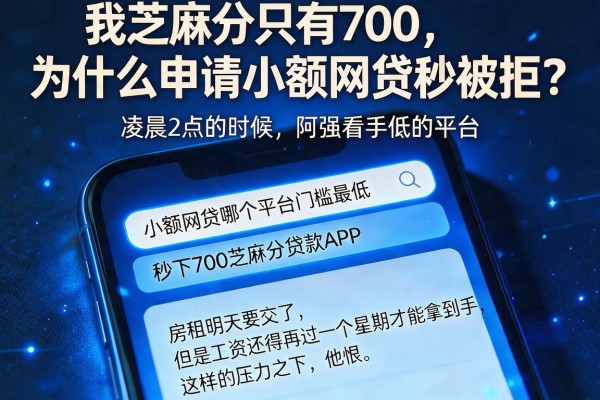 我芝麻分只有700，为什么申请小额网贷秒被拒？揭秘那些门槛极低的平台