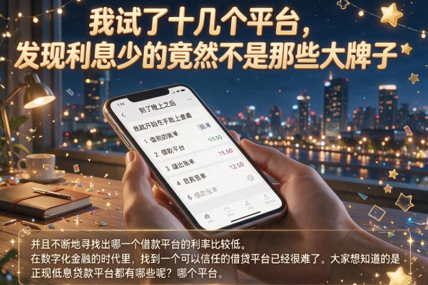 我试了十几个平台，发现利息少的竟然不是那些大牌子
