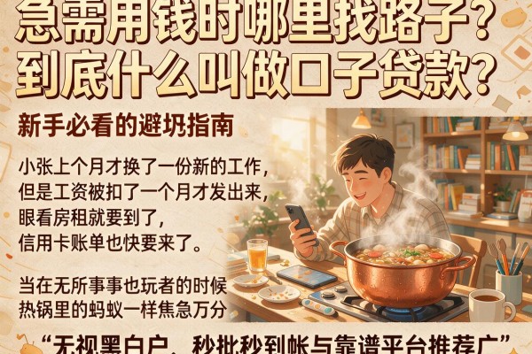 急需用钱时哪里找路子？到底什么叫做口子贷款？新手必看的避坑指南与靠谱平台推荐