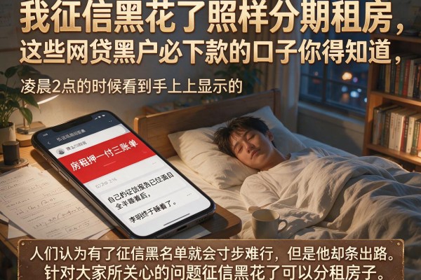 我征信黑花了照样分期租房,这些网贷黑户必下款的口子你得知道