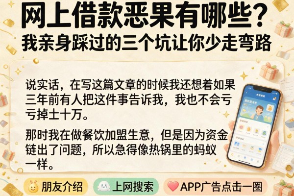 网上借款恶果有哪些？我亲身踩过的三个坑让你少走弯路