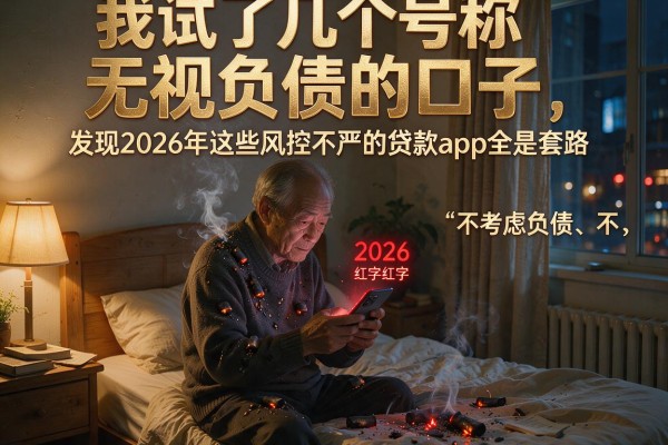 我试了几个号称无视负债的口子，发现2026年这些风控不严的贷款app全是套路