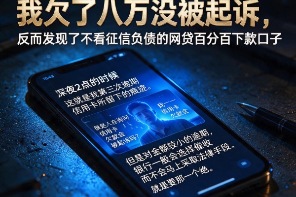 我欠了八万没被起诉,反而发现了不看征信负债的网贷百分百下款口子