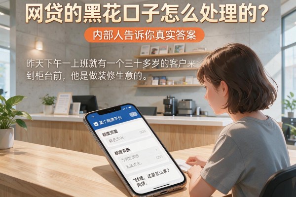 网贷的黑花口子怎么处理的？内部人告诉你真实答案