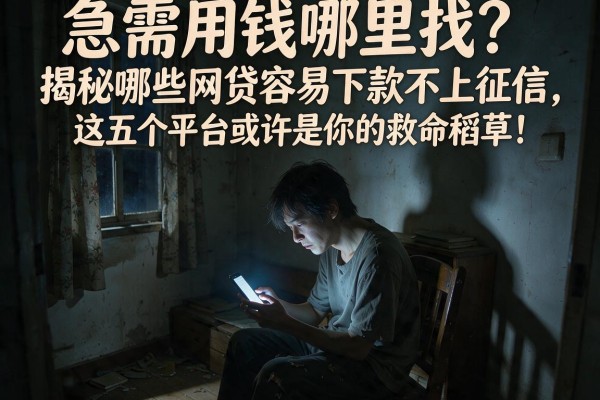 急需用钱哪里找？揭秘哪些网贷容易下款不上征信，这五个平台或许是你的救命稻草！