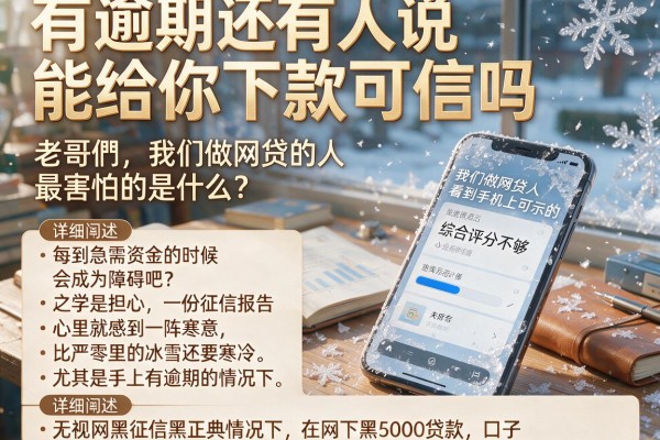有逾期还有人说能给你下款可信吗，详细阐述五个无视网黑征信黑5000贷款口子