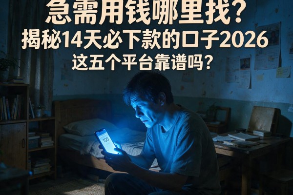 急需用钱哪里找？揭秘14天必下款的口子2026，这五个平台靠谱吗？