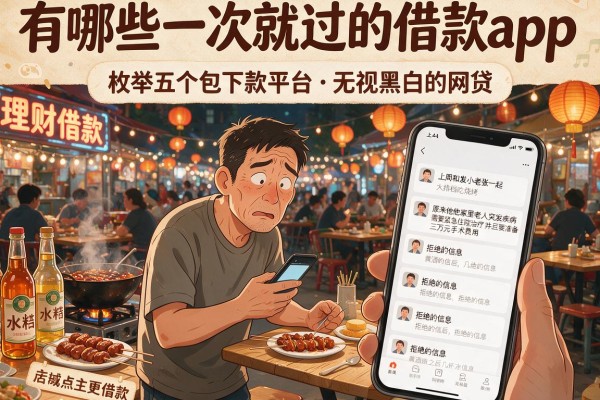 有哪些一次就过的借款app，枚举五个包下款平台无视黑白的网贷