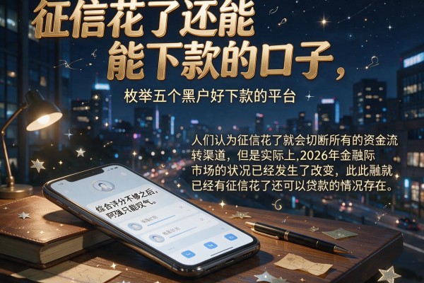 征信花了还能下款的口子，枚举五个黑户好下款的平台
