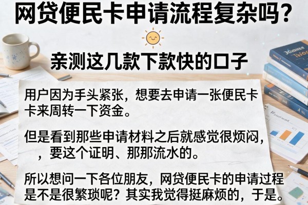 网贷便民卡申请流程复杂吗？亲测这几款下款快的口子
