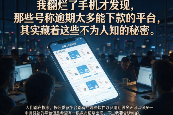 我翻烂了手机才发现，那些号称逾期太多能下款的平台，其实藏着这些不为人知的秘密