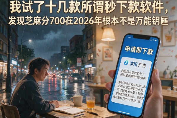 我试了十几款所谓秒下款软件，发现芝麻分700在2026年根本不是万能钥匙