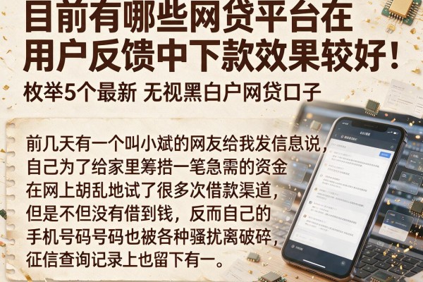 目前有哪些网贷平台在用户反馈中下款效果较好，枚举5个最新无视黑白户网贷口子