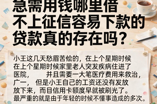急需用钱哪里借？不上征信容易下款的贷款真的存在吗？揭秘五大靠谱平台