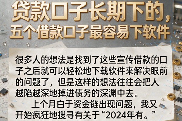 贷款口子长期下的，筛选五个借款口子最容易下软件