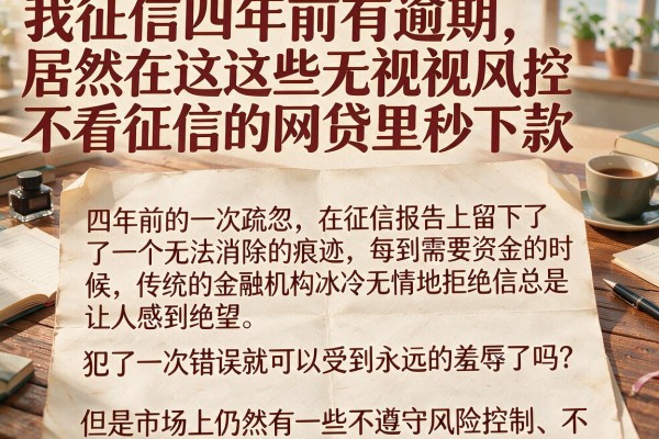 我征信四年前有逾期，居然在这些无视风控不看征信的网贷里秒下款