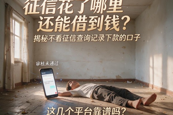 征信花了哪里还能借到钱？揭秘不看征信查询记录下款的口子，这几个平台靠谱吗？