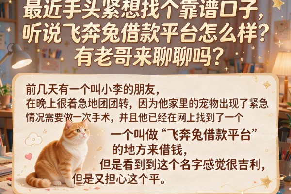 最近手头紧想找个靠谱口子，听说飞奔兔借款平台怎么样？有老哥来聊聊吗？