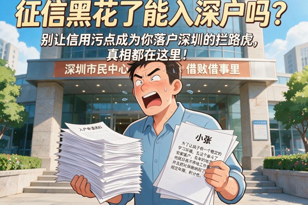 征信黑花了能入深户吗？别让信用污点成为你落户深圳的拦路虎，真相都在这里！