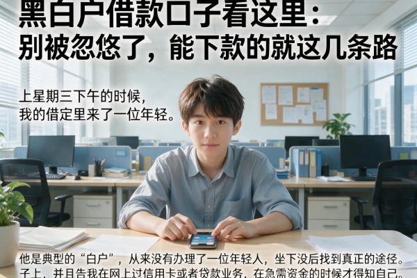黑白户借款口子看这里：别被忽悠了，能下款的就这几条路