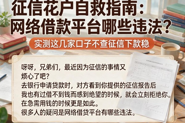 征信花户自救指南：网络借款平台哪些违法？实测这几家口子不查征信下款稳