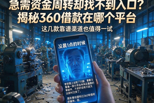 急需资金周转却找不到入口?揭秘360借款是在哪个平台,这几款靠谱渠道也值得一试