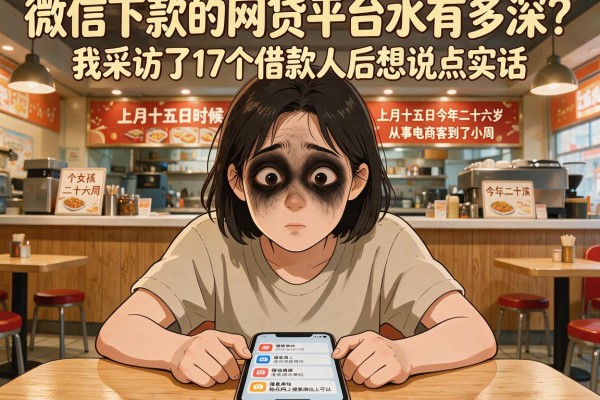 微信下款的网贷平台水有多深？我采访了17个借款人后想说点实话