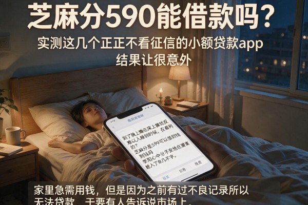 芝麻分590能借款吗？实测这几个正规不看征信的小额贷款app，结果让我很意外