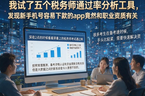 我试了五个税务师通过率分析工具，发现新手机号容易下款的app竟然和职业资质有关