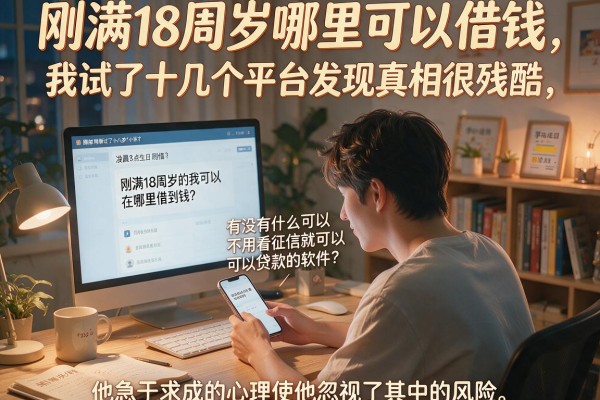 刚满18周岁哪里可以借钱，我试了十几个平台发现真相很残酷