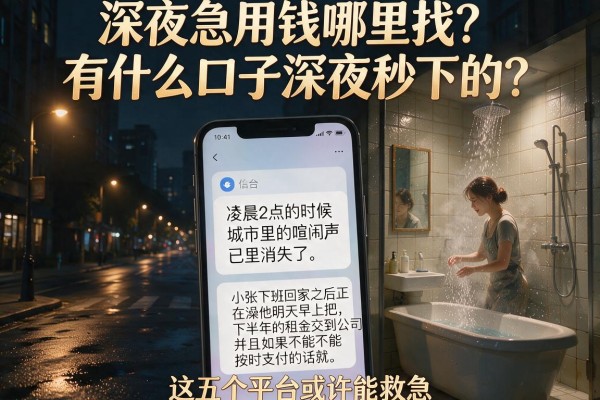 深夜急用钱哪里找？有什么口子深夜秒下的？这五个平台或许能救急