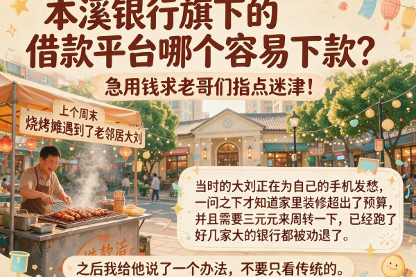 本溪银行旗下的借款平台哪个容易下款?急用钱求老哥们指点迷津!