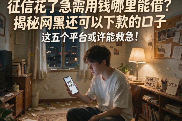征信花了急需用钱哪里能借？揭秘网黑还可以下款的口子，这五个平台或许能救急！