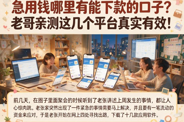 急用钱哪里有能下款的口子？老哥亲测这几个平台真实有效！