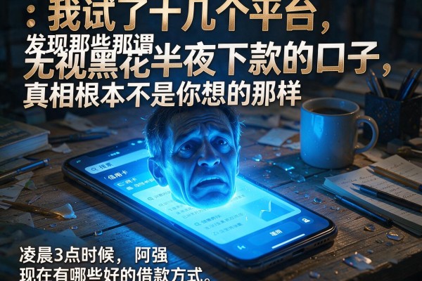 我试了十几个平台,发现那些所谓无视黑花半夜下款的口子,真相根本不是你想的那样