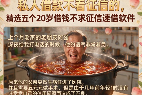 私人借款不看征信的，精选五个20岁借钱不求征信速借软件