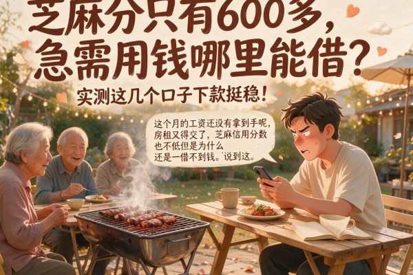 芝麻分只有600多，急需用钱哪里能借？实测这几个口子下款挺稳！