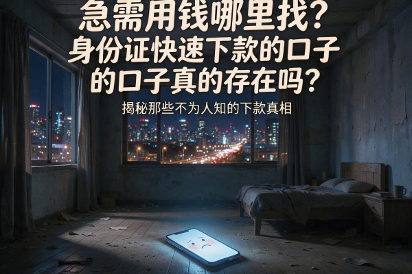 急需用钱哪里找？身份证快速下款的口子的口子真的存在吗？揭秘那些不为人知的下款真相