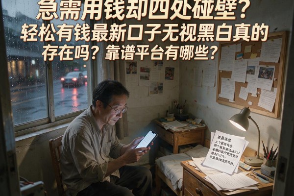 急需用钱却四处碰壁？轻松有钱最新口子无视黑白真的存在吗？靠谱平台有哪些？