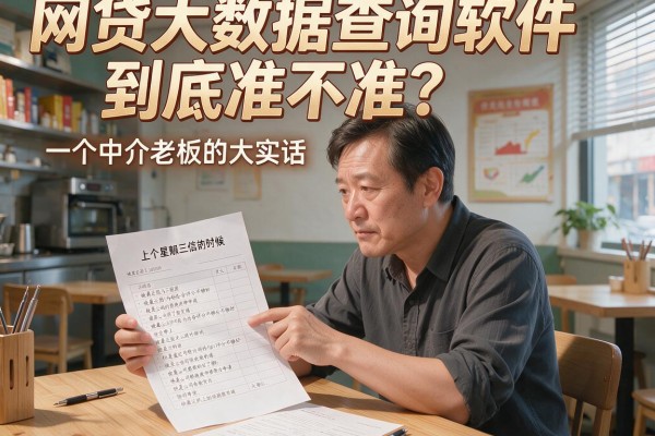 网贷大数据查询软件到底准不准？一个中介老板的大实话