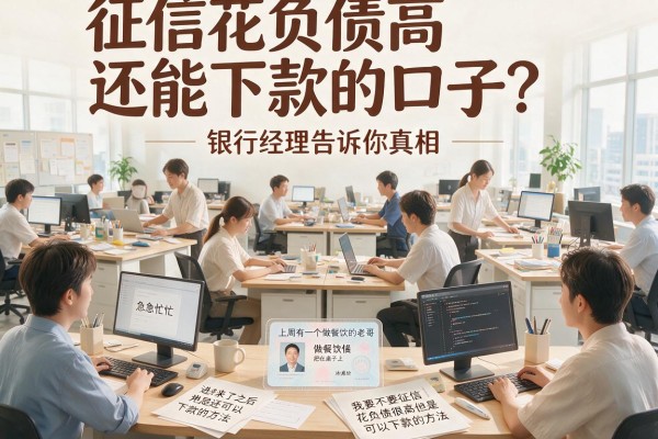 征信花负债高还能下款的口子?银行经理告诉你真相
