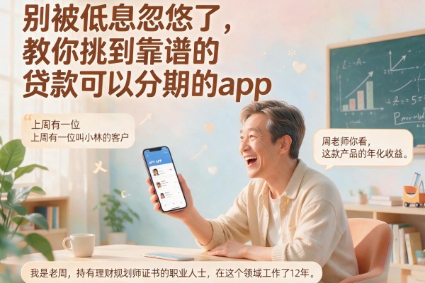 别被低息忽悠了，教你挑到靠谱的贷款可以分期的app
