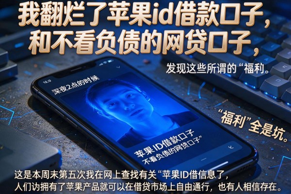 我翻烂了苹果id借款口子和不看负债的网贷口子，发现这些所谓的“福利”全是坑